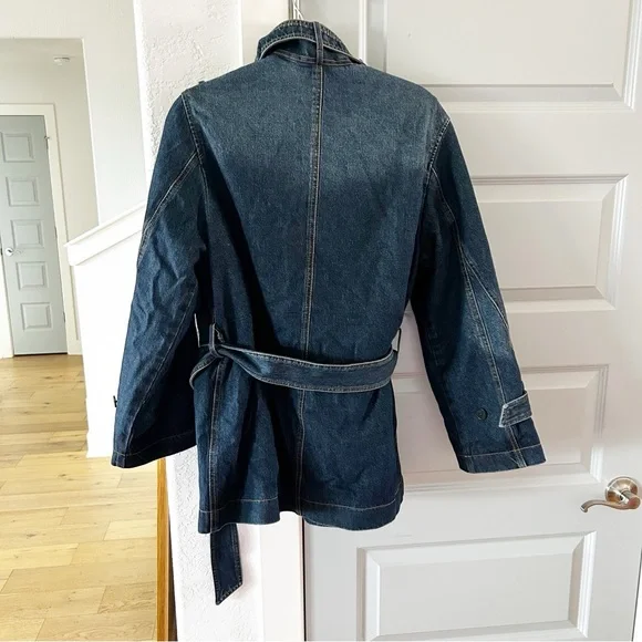NWT Free People Closed Denim Trench Jacket - Picture 8 of 8